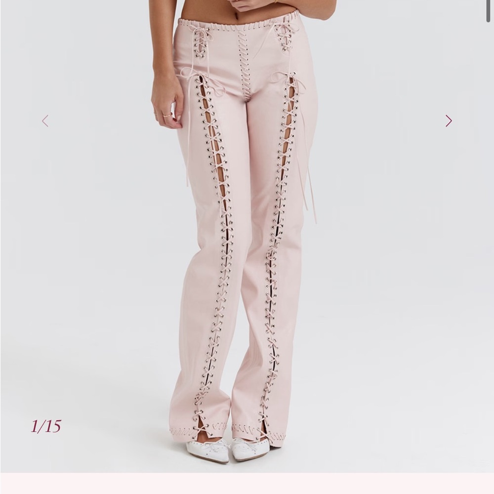 House of CB Elliott Lace up pants size small